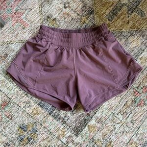 Lululemon Athletica Purple Athletic Shorts Lightweight Performance Lowrise